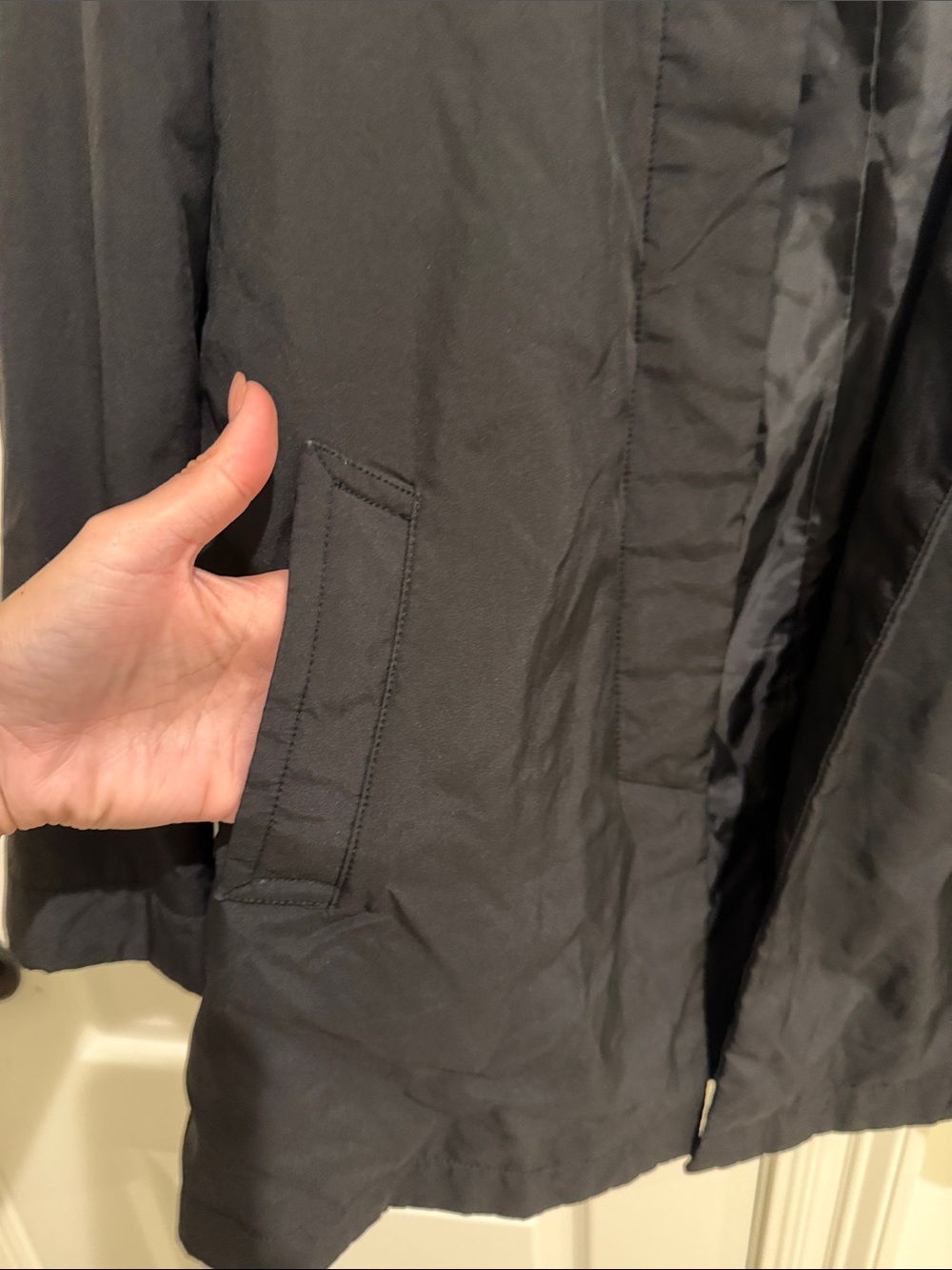 Gap size medium black button up jacket - Picture 2 of 3
